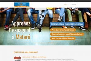 Página web Apprenez l’espagnol à Mataró creada por Robert Sisteré, diseñador web El Masnou