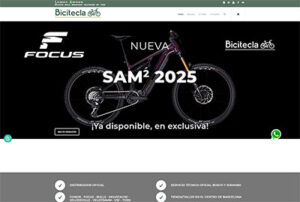 Página web Bicicleta creada por Robert Sisteré. Desarrollador web Barcelona, ecommerce y adwords.