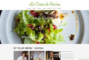 Página web La Cuina de Gavina creada por Robert Sisteré. Mantenimiento de páginas web Barcelona